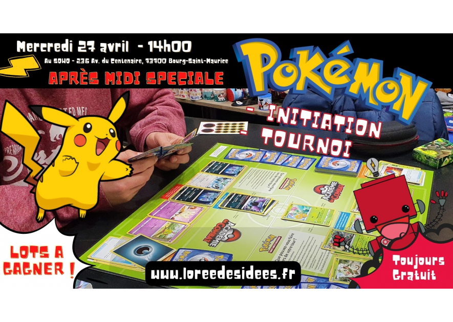 Après midi initiation Pokémon au Sowo !
